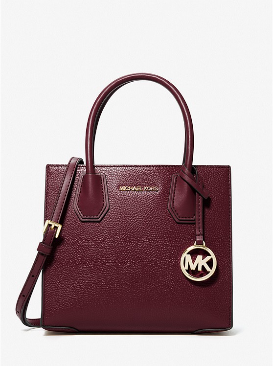 michaelkors.com | Mercer Medium Pebbled Leather Crossbody Bag