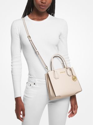 MICHAEL KORS CARMEN SATCHEL IN SAFFIANO LEATHER Woman Fawn