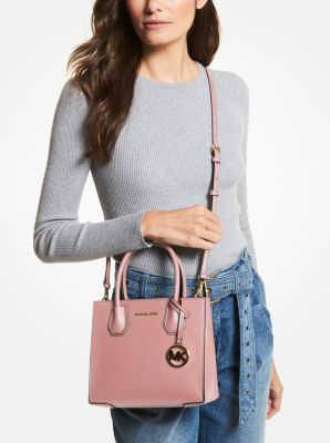 Michael Michael Kors Mercer Medium Pebbled Leather Crossbody Bag