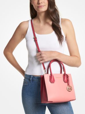 Mercer Medium Two-Tone Pebbled Leather Crossbody Bag