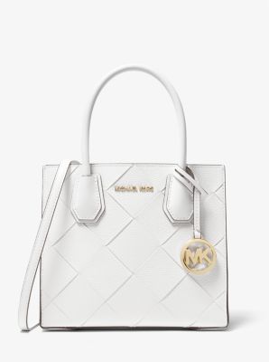 Mercer Medium Woven Leather Accordion Crossbody Bag