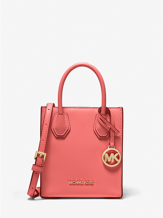 Michael Kors Mercer Extra Small Pebbled Leather Crossbody Bag on sale for $79