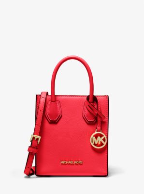 Michael Kors Womens Jet Set Travel Extra-Small Embossed Pebbled Leather  Tote Bag In Sherbert 