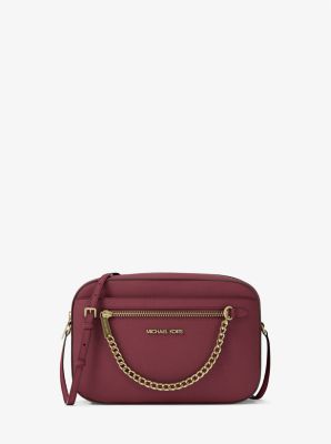 Jet Set Large Saffiano Leather Crossbody Bag