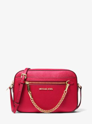 Jet Set Large Saffiano Leather Crossbody Bag