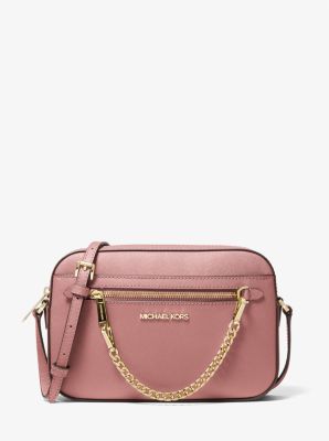 MICHAEL KORS Jet Set Chain EW Crossbody Handbag (Merlot): Handbags