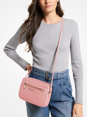 Michael Kors Jet Set Large Saffiano Leather Crossbody - Soft Pink