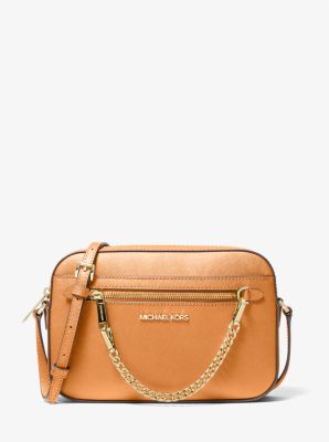 Jet Set Large Saffiano Leather Crossbody Bag