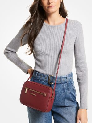 Monique Leather Wallet Bag Belt Slate Grey