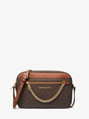 Jet Set Large Logo Crossbody Bag Michael Kors