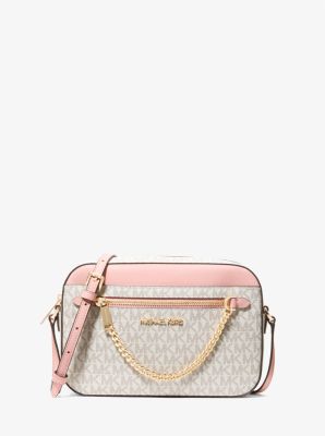 Michael Kors Bags | Michael Kors Jet Set Tote Bags | Color: Pink/White | Size: Os | Annamdel's Closet