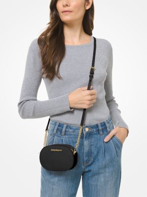 Michael Kors Small Saffiano Leather Convertible Crossbody Bag (black):  Handbags