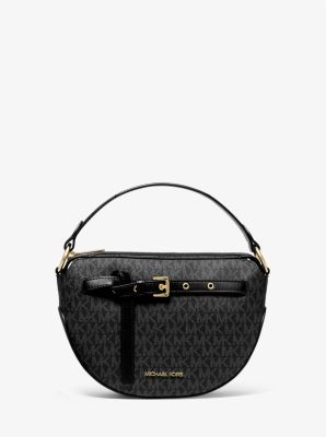 Michael Kors Bags | Michael Kors Emilia Half Moon Crossbody Bag | Color: Brown | Size: Os | Alelex7s's Closet