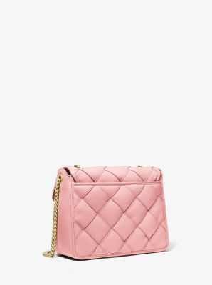 Hudson Crocodile Embossed Leather and Logo Backpack