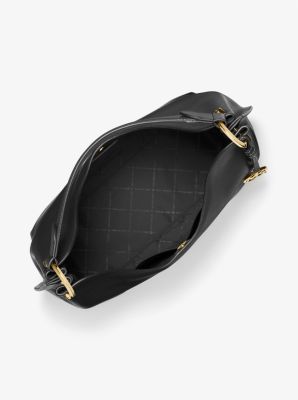 Bolso de hombro Joan extragrande de piel granulada