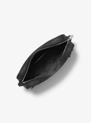 Michael Kors Jet Set Logo Crossbody Bag - Black/Silver