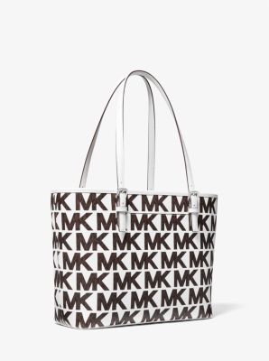 MICHAEL KORS 35S1STVT2B JET SET TRAVEL MEDIUM LOGO STRIPE TOTE BAG