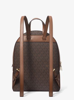 Buy the Michael Kors Monogram Backpack Brown