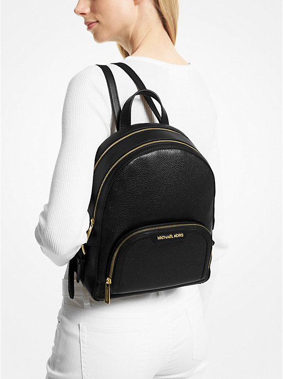 Jaycee Medium Pebbled Leather Backpack image number 3