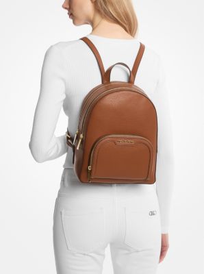 Jaycee Medium Pebbled Leather Backpack image number 3