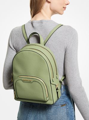 Michael Kors Bags | Michael Kors Jaycee Medium Backpack Light Sage | Color: Gold/Green | Size: Medium | Designyourun's Closet