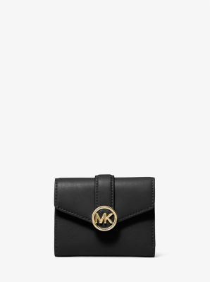 Michael Kors Carmen Medium Logo And Faux Leather Wallet