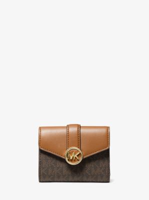 Carmen Medium Logo and Faux Leather Wallet | Michael Kors