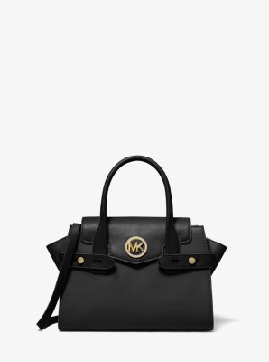 Carmen Medium Logo and Faux Leather Belted Satchel