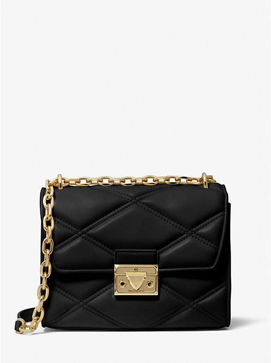 Serena Small Quilted Faux Leather Crossbody Bag