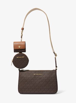 Jet Set Logo Crossbody Bag with Case for Apple Airpods Pro® | Michael Kors