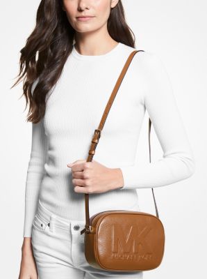 Jet Set Medium Embossed Pebbled Leather Crossbody Bag