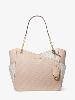 Michael Kors Bags | Michael Kors Jet Set Tote Bags | Color: Pink/White | Size: Os | Annamdel's Closet