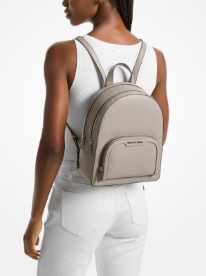 Mochila Jaycee mediana de piel granulada in GRIS PERLA | Michael Kors