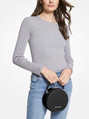 Michael Kors Serena Small Flap Vegan Crossbody Bag In Black NWT