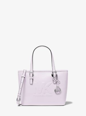 Jet Set Travel Extra-Small Logo Embossed Pebbled Leather Tote