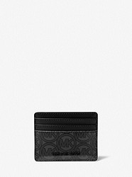 Jodie Logo Jacquard Card Case - BLACK - 35S2T2JD3C