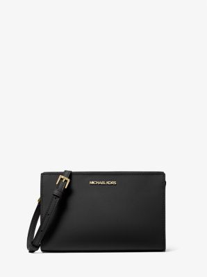 Black and silver discount michael kors crossbody