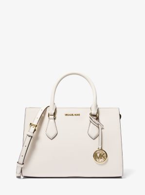Sheila Medium Faux Saffiano Leather Satchel image number 0