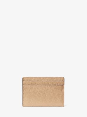 Michael kors pebble leather slim best sale card case