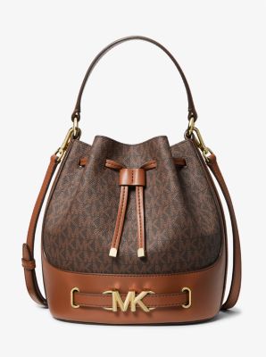 Reed Medium Logo Bucket Bag Michael Kors