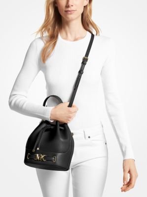 Reed Medium Pebbled Leather Bucket Bag Michael Kors