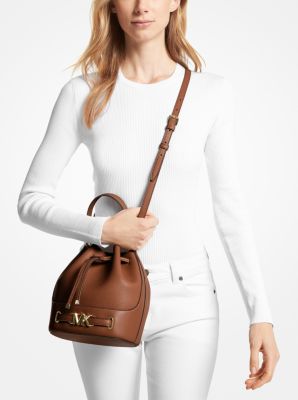 Sac seau Reed de taille moyenne en cuir grain Michael Kors Canada