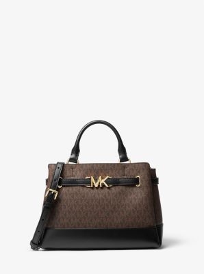 MICHAEL KORS REED ハンドバッグ ブラウン Amazon | [マイケル・コース] REED センタージップ ベルテッド