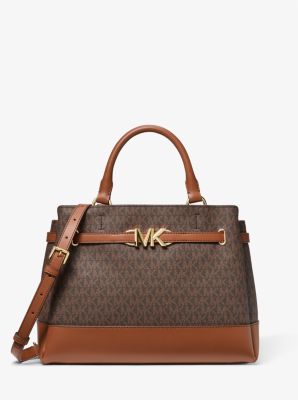 Michael Kors Reed Large Logo Belted Satchel