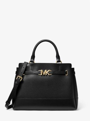 Reed Large Leather Belted Satchel Michael Kors