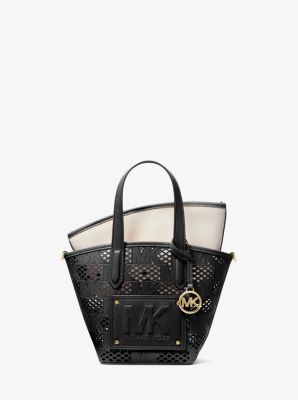 Michael Kors Black - Canvas - Kimber Large Tote Bag Michael Kors