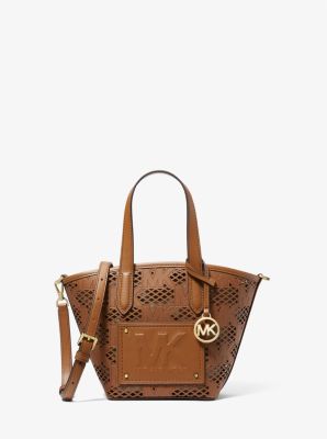 Michael kors perforated tote hotsell