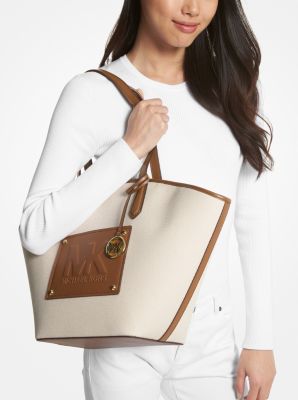 Kimber Large Cotton Canvas Tote Bag | Michael Kors