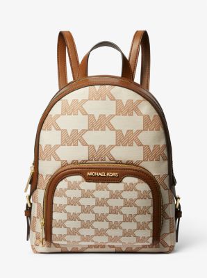 Jaycee Medium Logo Jacquard Backpack | Michael Kors