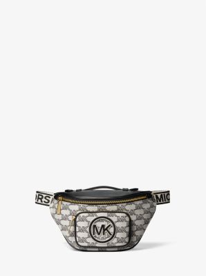 Michael Michael Kors Women's Denim Jacquard Belt Bag - Denim/ Gold